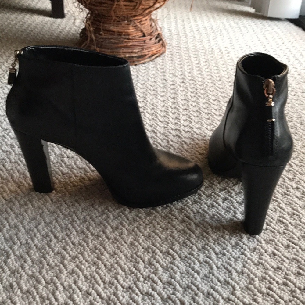Banana Republic Black Leather Boots, Size 8